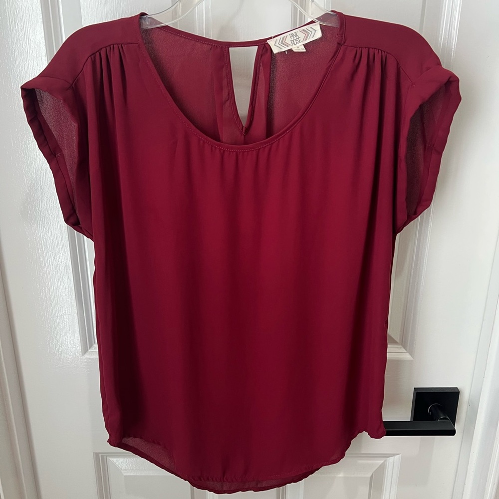 Maroon blouse